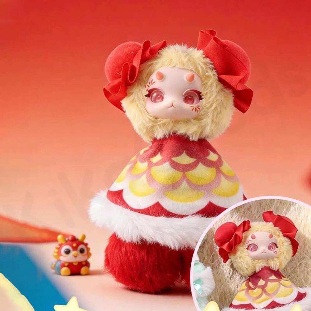 Tutulong Fuyue Star Wish Catcher Fantasy Cat Dragon Plush Confirmed Blind Box‎